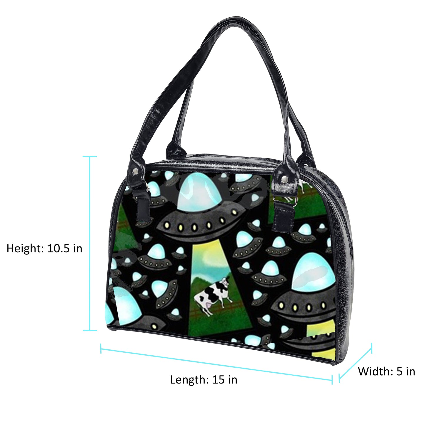 Alien Bowler Bag (Cow Abduction)