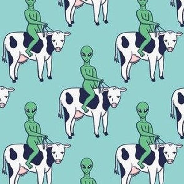 Alien Bowler Bag (Alien Riding Cow)