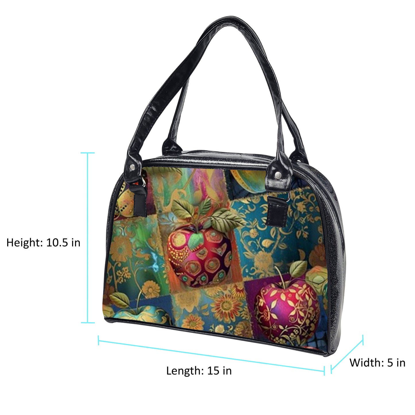 Flora & Fauna Bowler Bag (Apples)