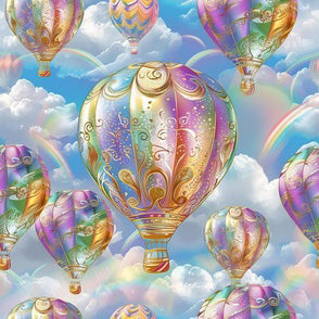 Art Nouveau Bowler Bag (Balloons)