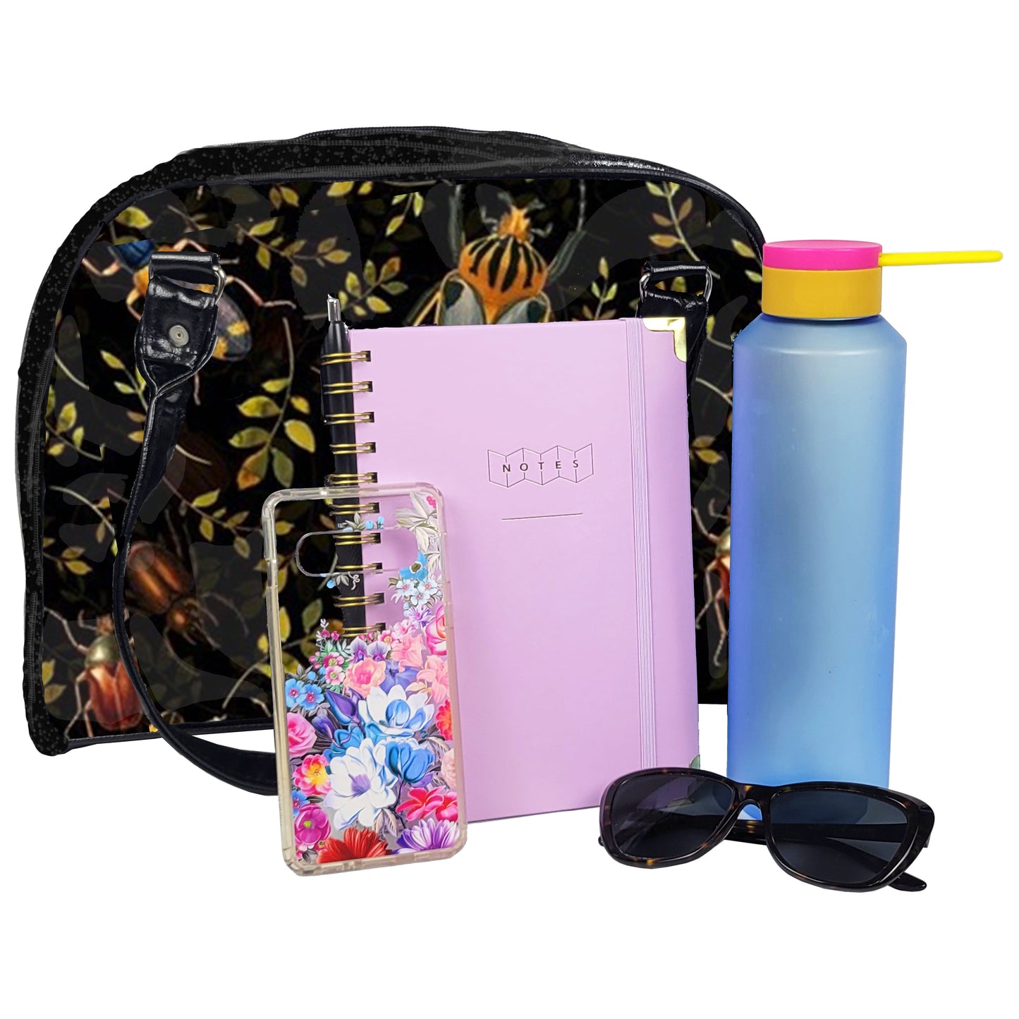 Dark Bowler Bag (Bugs)