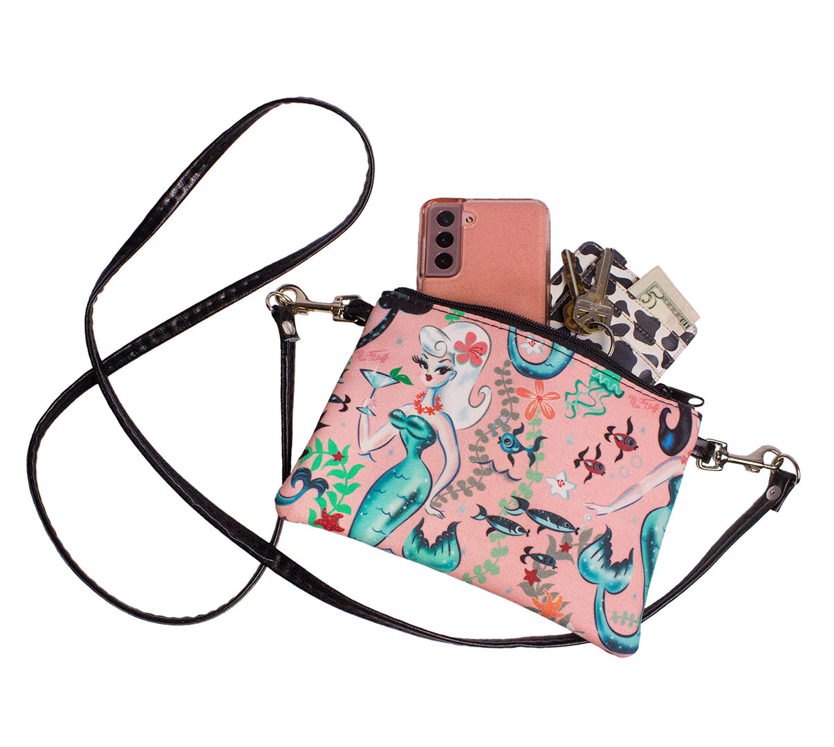 Crossbody Swing Bag (Cocktail Mermaids)