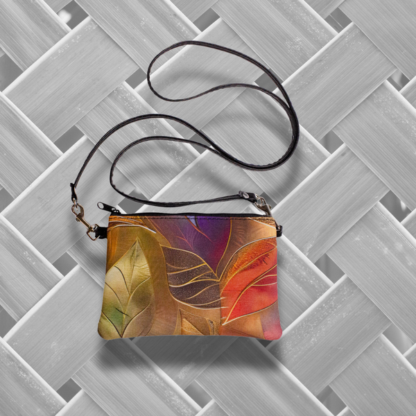 Flora & Fauna Crossbody Swing Bag (Rainbow Leaves)