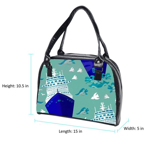 Nautical Bowler Bag (Ships)