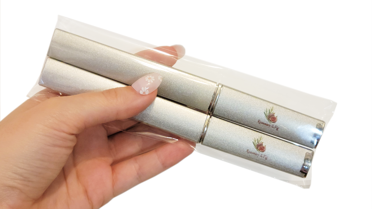 Rosemary & Fig 2-Pack Glass Fingernail File With Travel Case