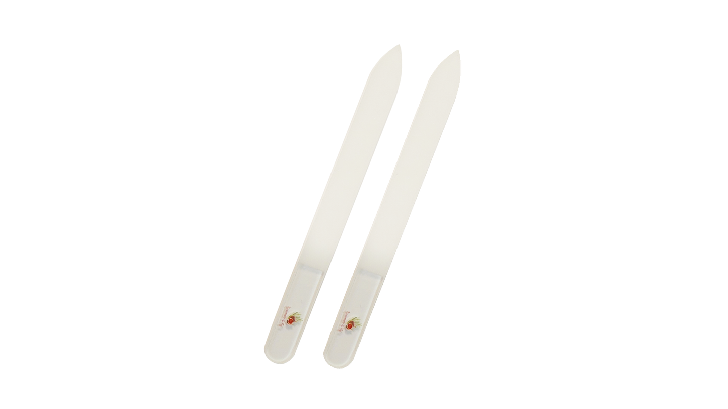 Rosemary & Fig 2-Pack Glass Fingernail File With Travel Case