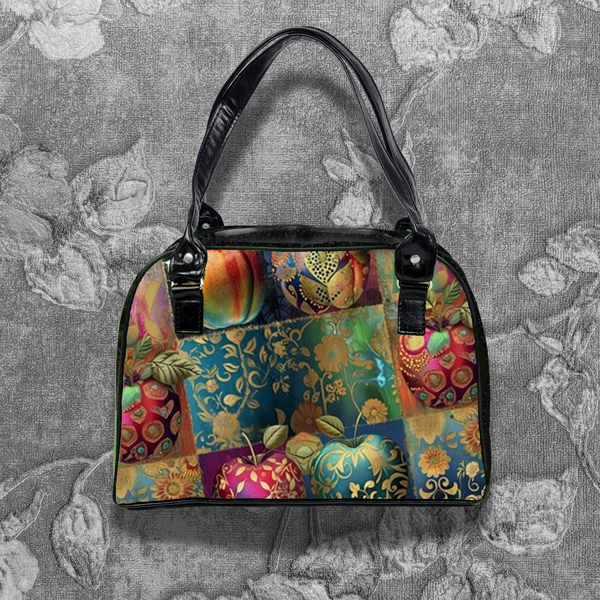 Flora & Fauna Bowler Bag (Apples)