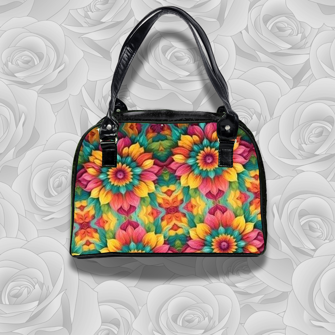 Fiesta Bowler Bag (Sunburst Flowers)