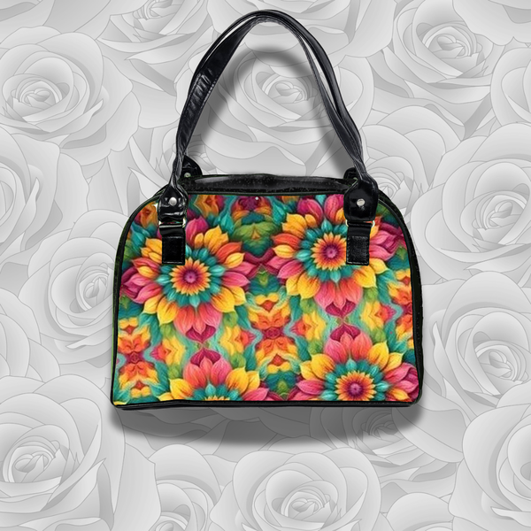 Fiesta Bowler Bag (Sunburst Flowers)