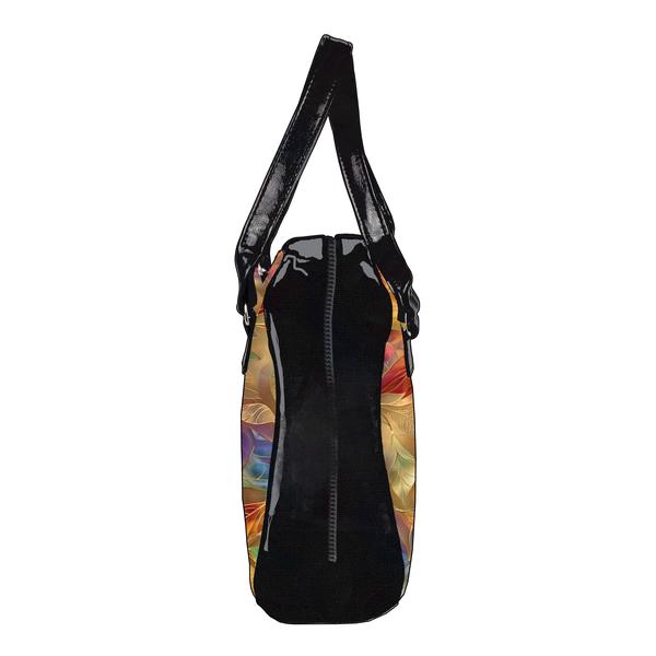 Flora & Fauna Bowler Bag (Rainbow Leaves)