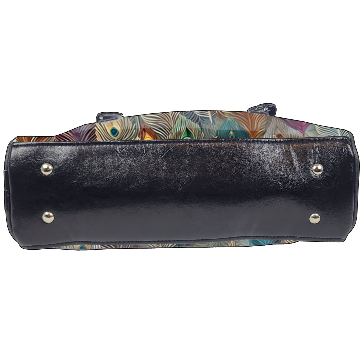 Flora & Fauna Bowler Bag (Rainbow Feathers)