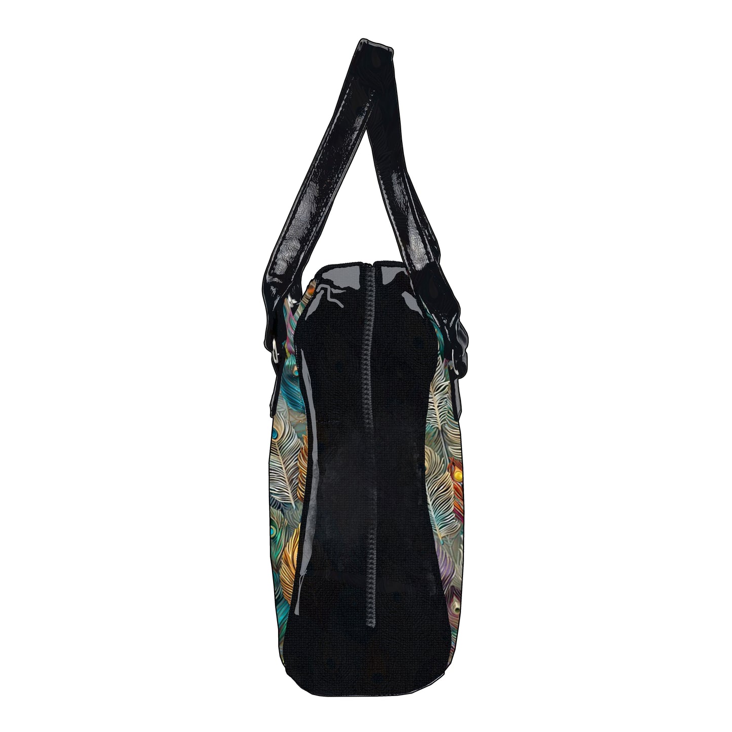 Flora & Fauna Bowler Bag (Rainbow Feathers)