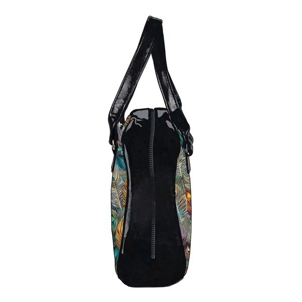 Flora & Fauna Bowler Bag (Rainbow Feathers)