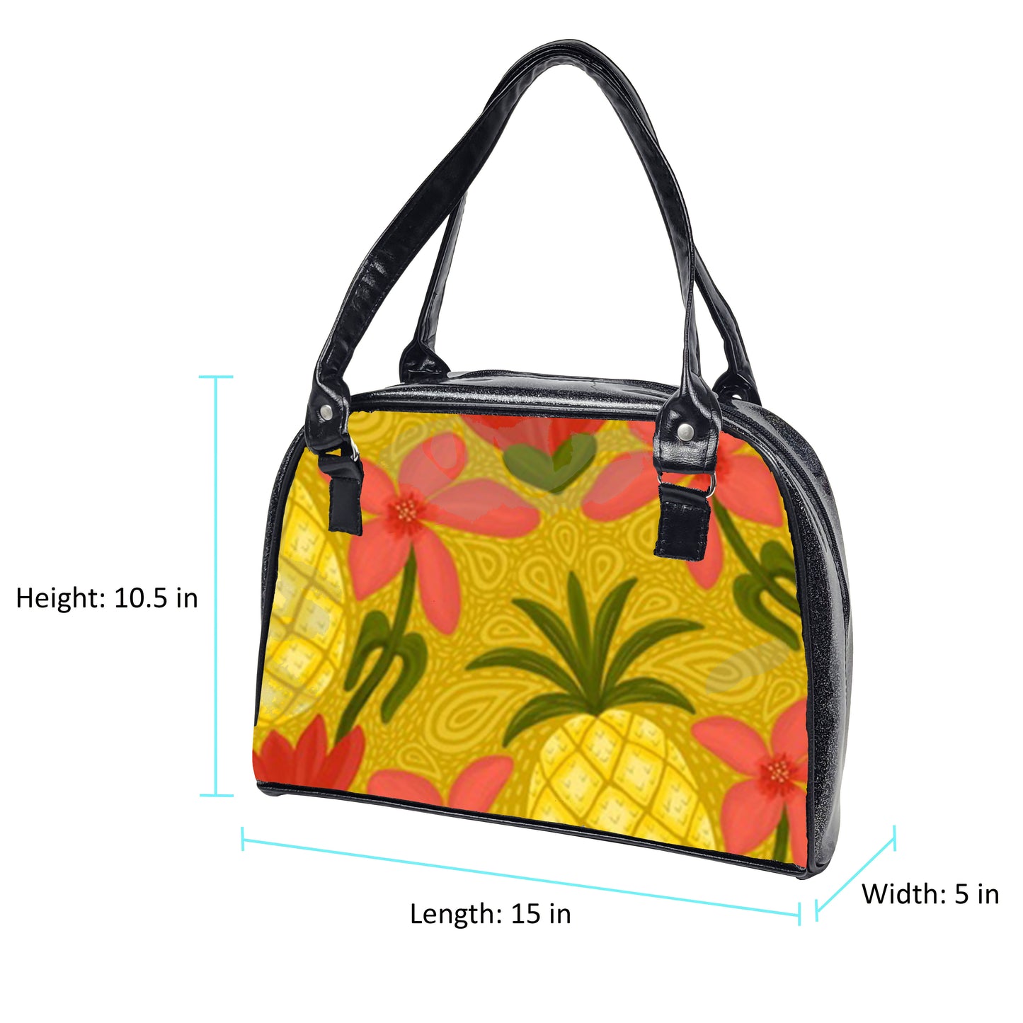 Tropical Bowler Bag (Pineapple)