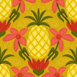 Tropical Bowler Bag (Pineapple)