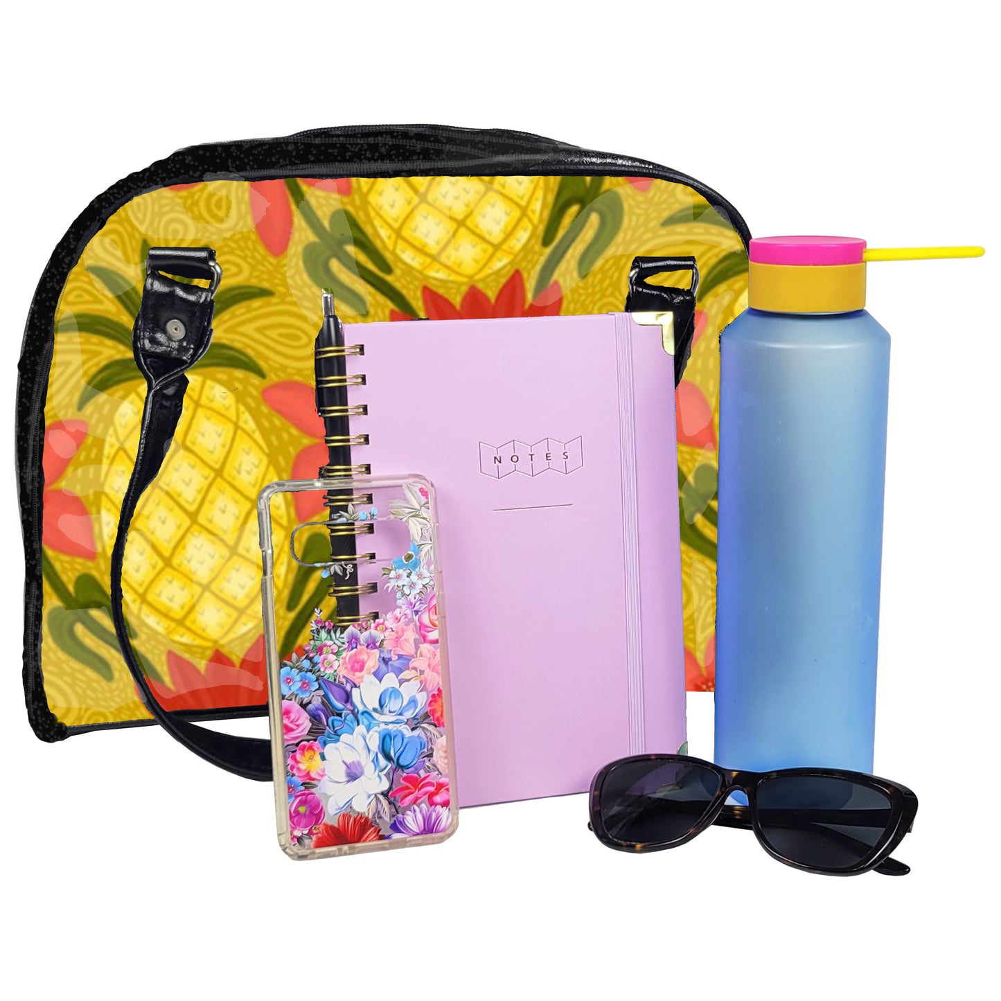 Tropical Bowler Bag (Pineapple)