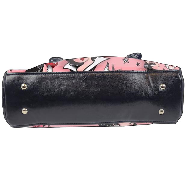 Retro Bowler Bag (Pink Sailor Girl)