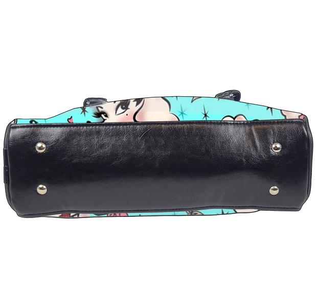 Retro Bowler Bag (Poodles)