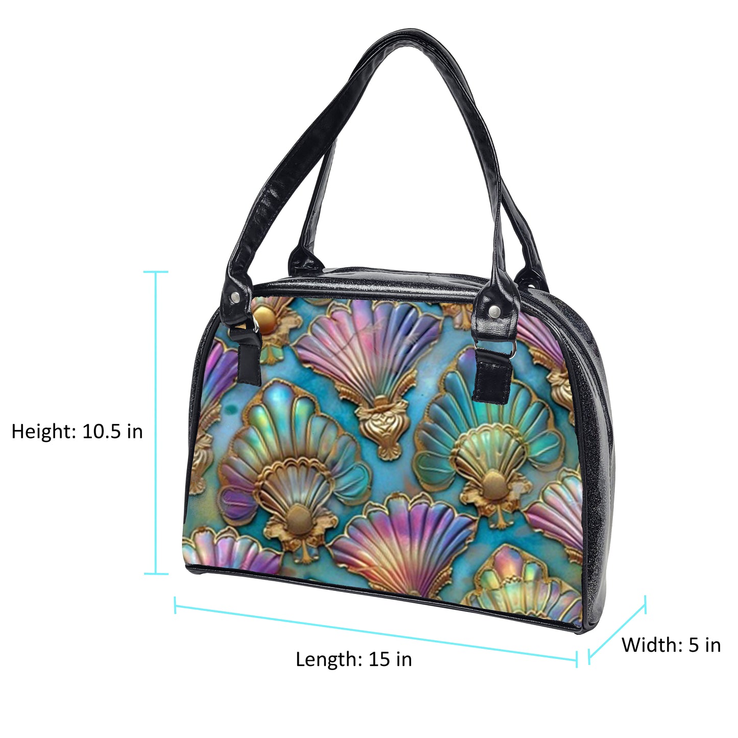 Art Nouveau Bowler Bag (Seashells)