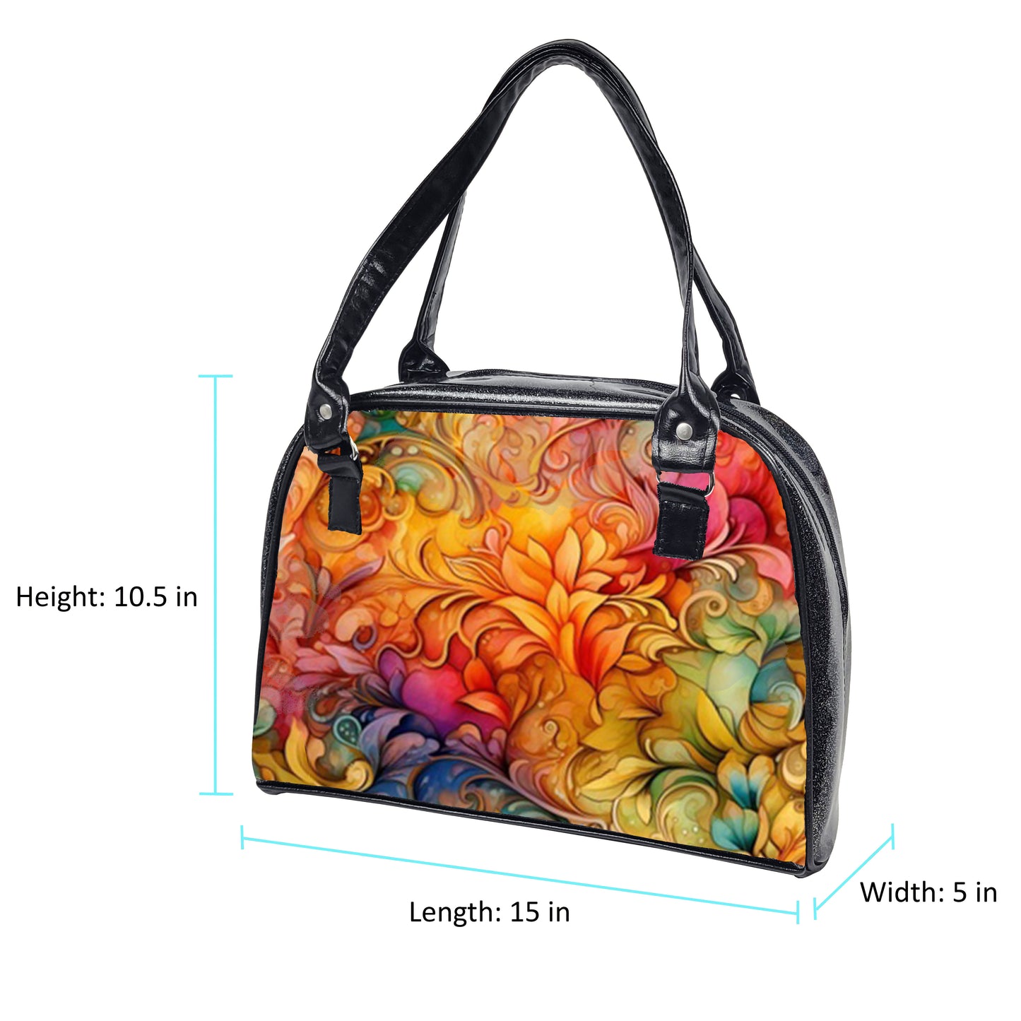 Flora & Fauna Bowler Bag (Rainbow Tapestry)