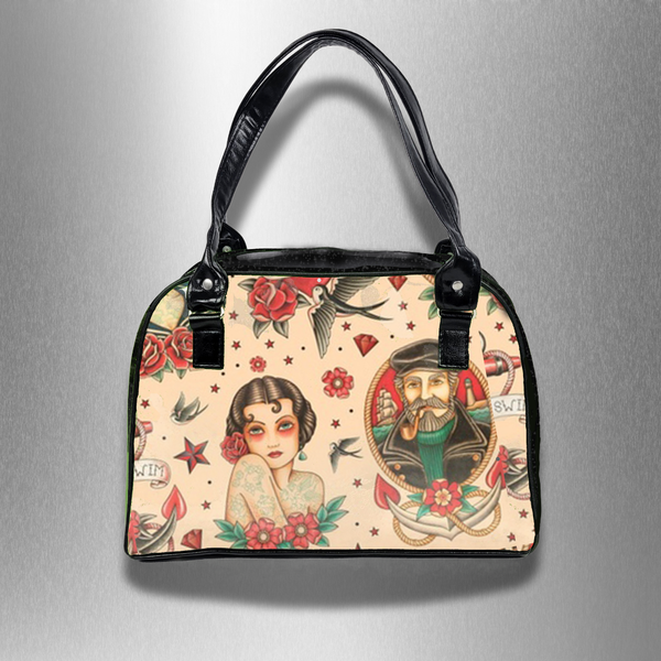 Retro Bowler Bag (Sailor Tattoos)