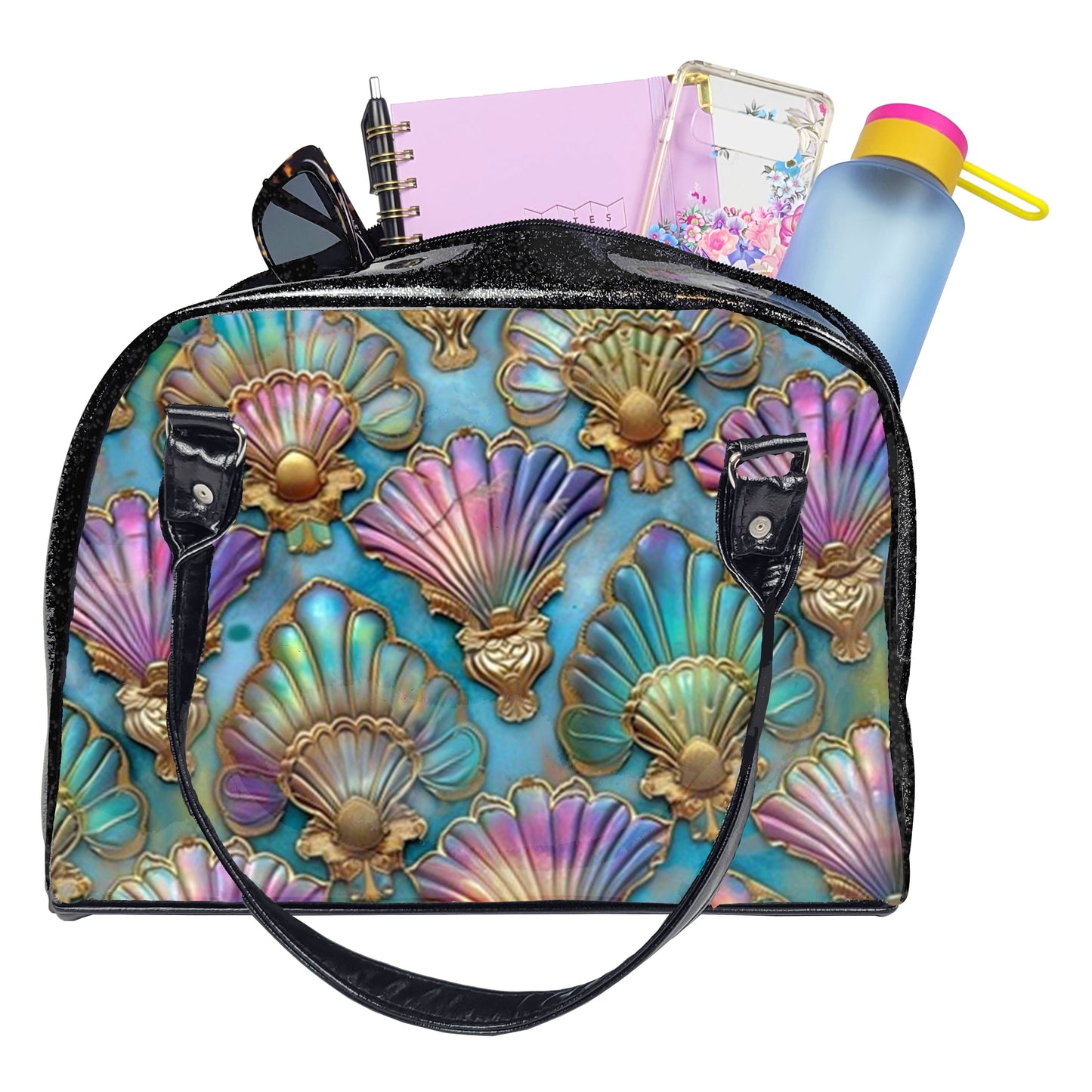 Art Nouveau Bowler Bag (Seashells)