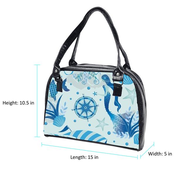 Nautical Bowler Bag (Compass)