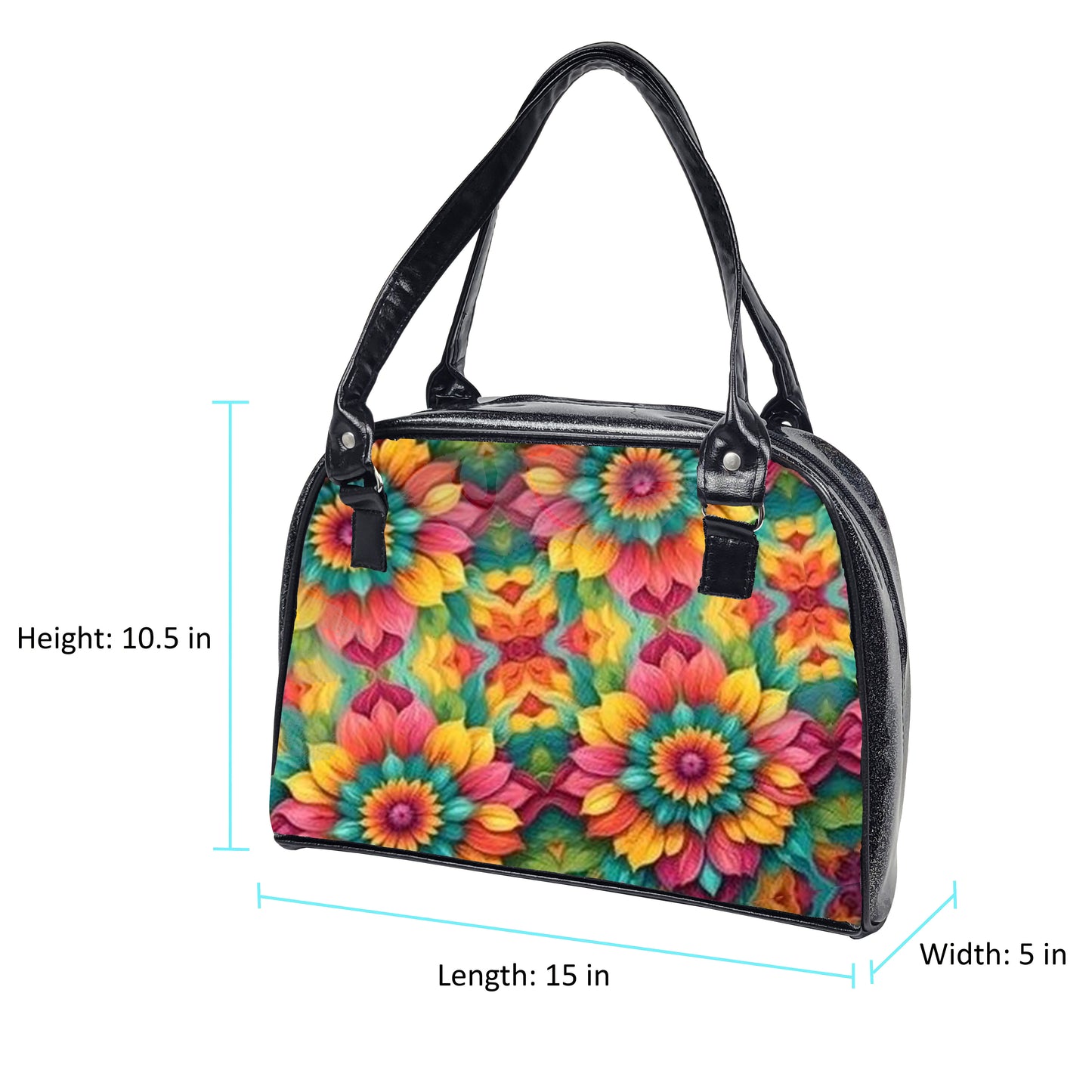 Fiesta Bowler Bag (Sunburst Flowers)