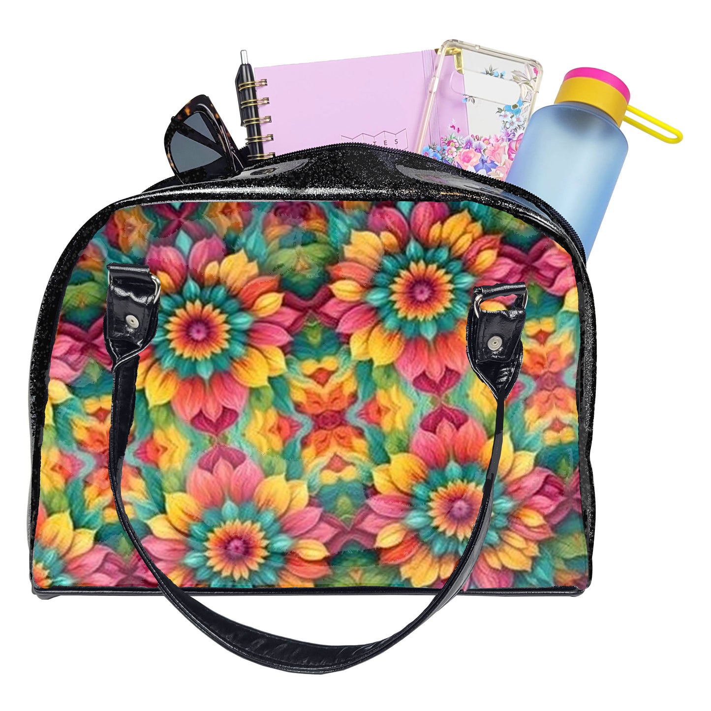 Fiesta Bowler Bag (Sunburst Flowers)