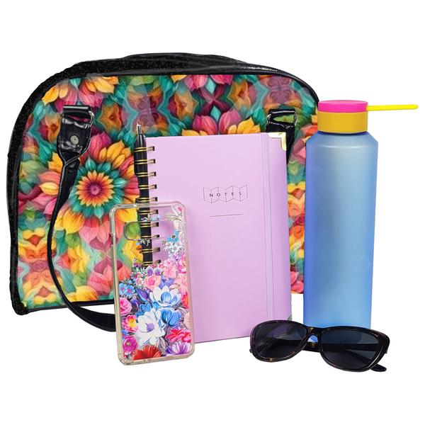 Fiesta Bowler Bag (Sunburst Flowers)