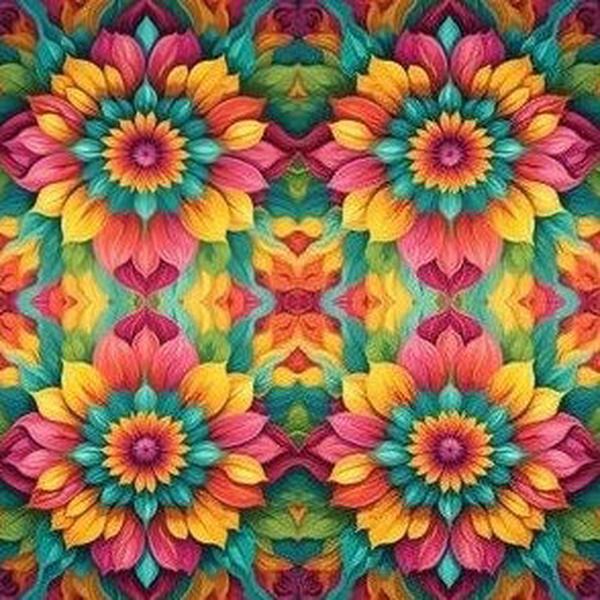Fiesta Bowler Bag (Sunburst Flowers)