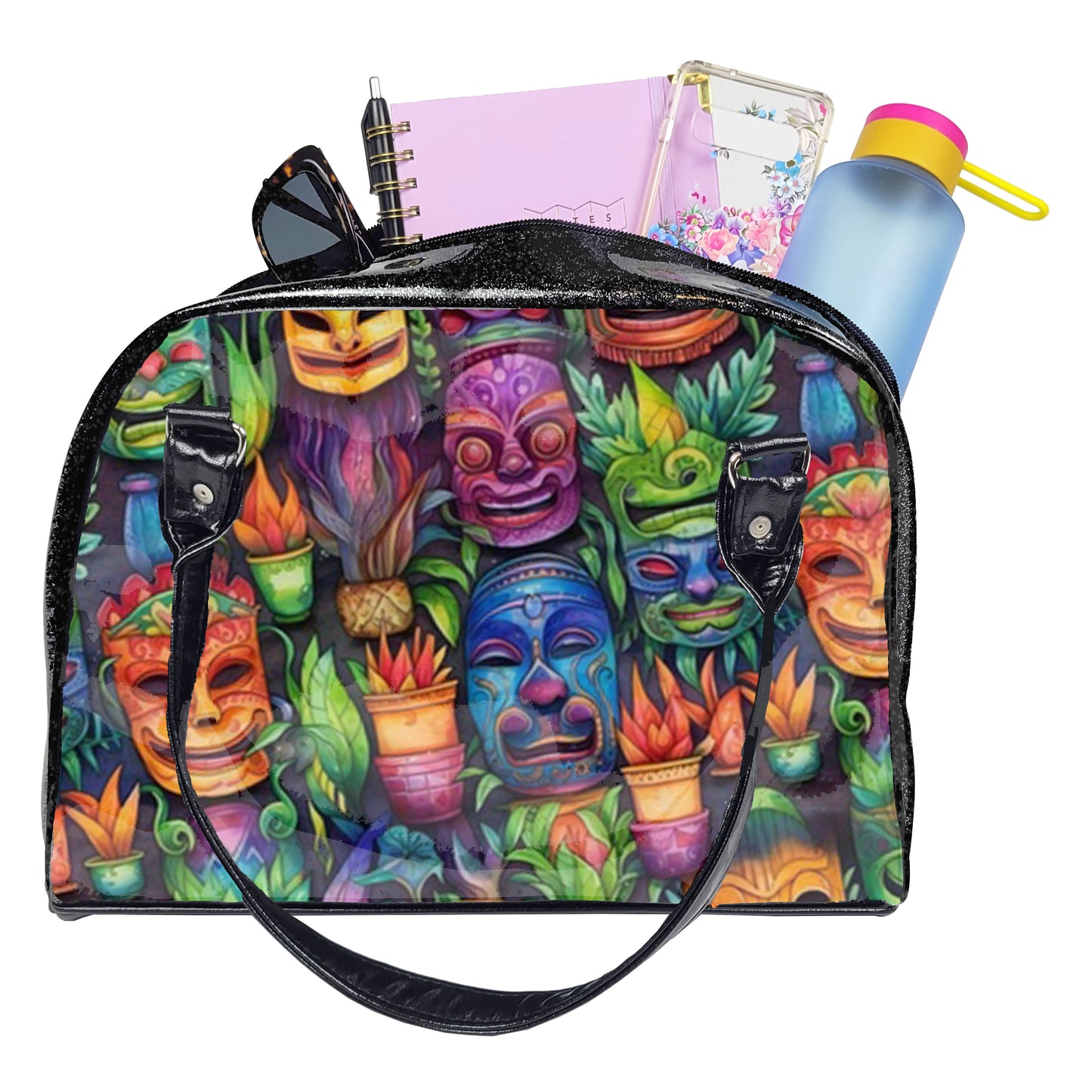 Tropical Bowler Bag (Tiki Masks)