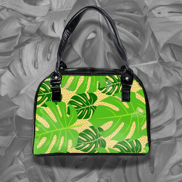 Tropical Bowler Bag (Palm Leaves)