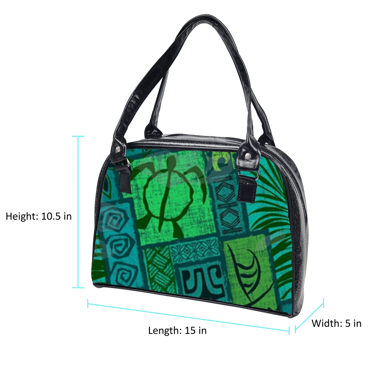 Tropical Bowler Bag (Turtle)