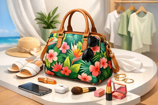 How to Style a Tropical Print Handbag Daily