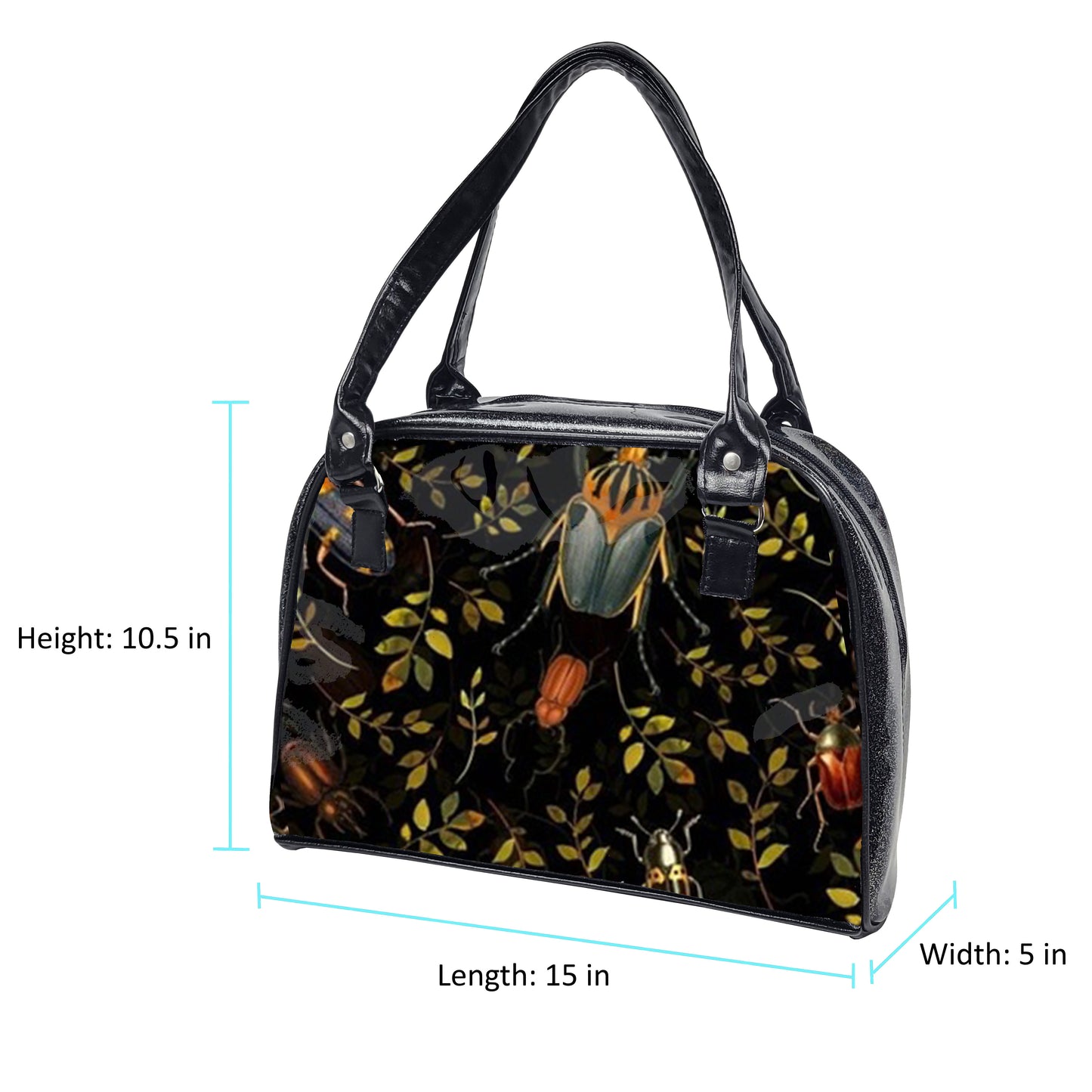 Dark Bowler Bag (Bugs)