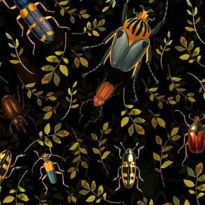 Dark Bowler Bag (Bugs)