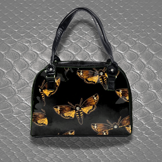 Dark Bowler Bag (Moths)