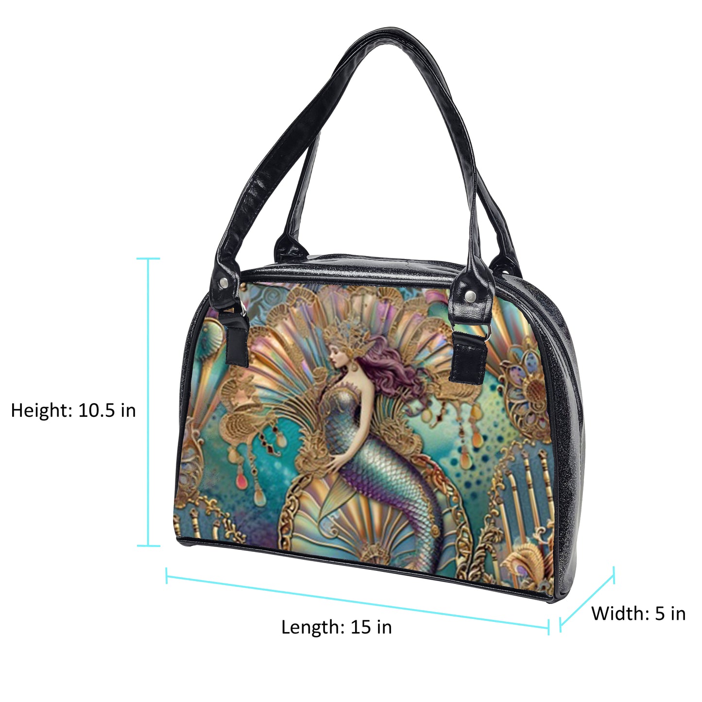 Art Nouveau Bowler Bag (Mermaid)