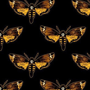 Dark Bowler Bag (Moths)