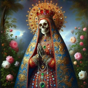 Dark Bowler Bag (Skeleton Saint)