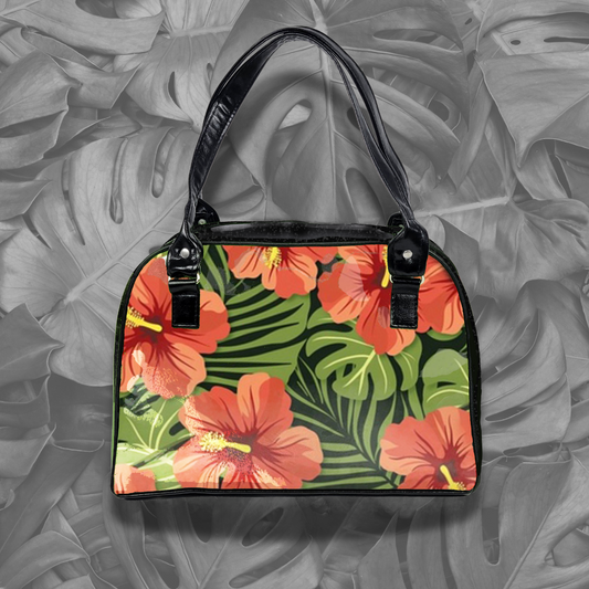 Tropical Bowler Bag (Hibiscus)