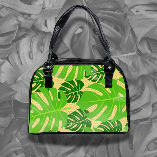 Tropical Bowler Bag (Palm Leaves)