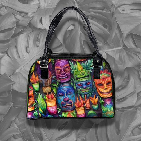 Tropical Bowler Bag (Tiki Masks)