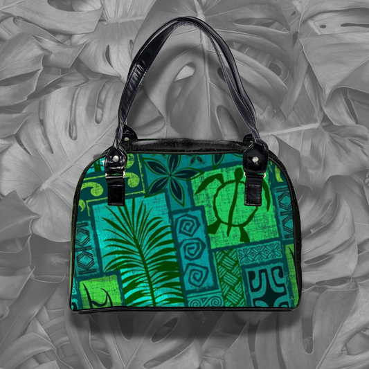 Tropical Bowler Bag (Turtle)